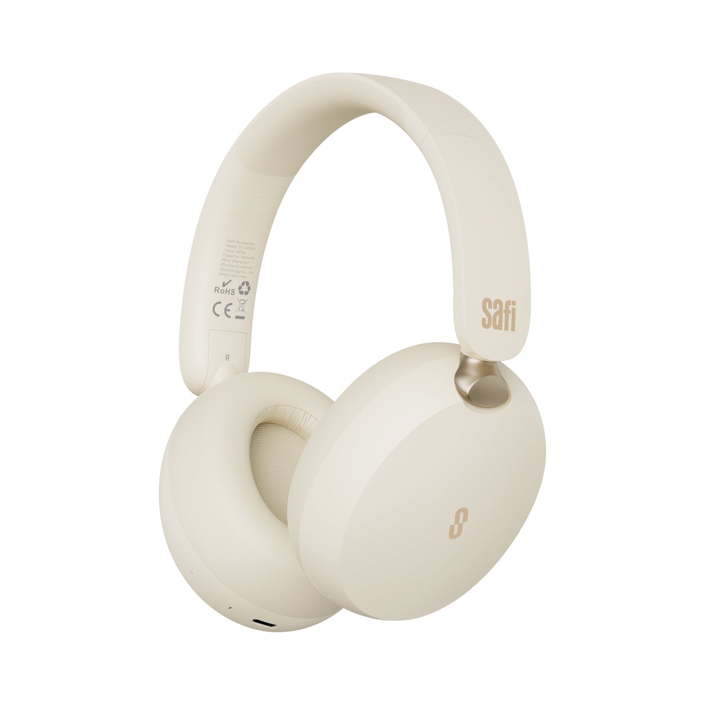 SAFI AuraSense Hybrid Active Noise Cancelling Over-Ear Wireless Headphones