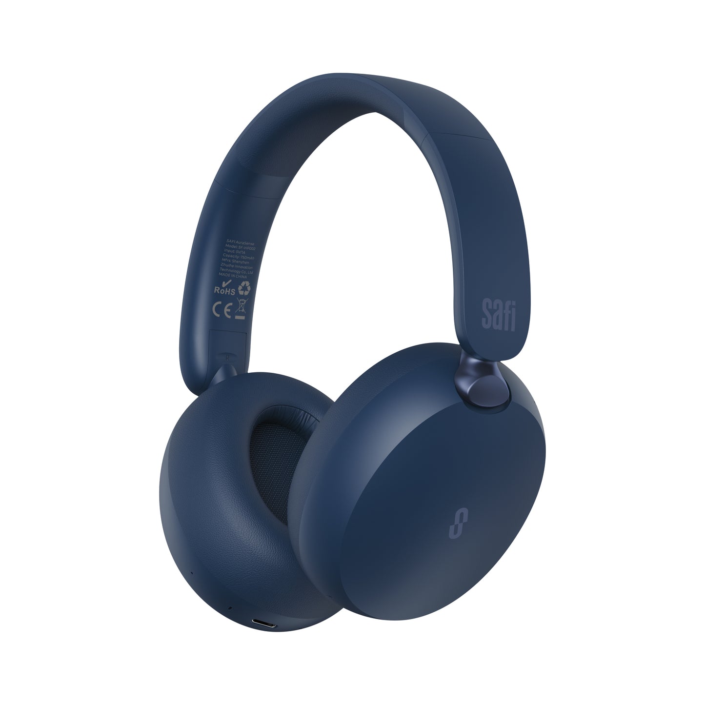 SAFI AuraSense Hybrid Active Noise Cancelling Over-Ear Wireless Headphones