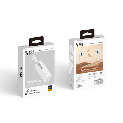 SAFI NexaSlide Bluetooth 6.0 Sliding Semi-in-ear TWS Earphones
