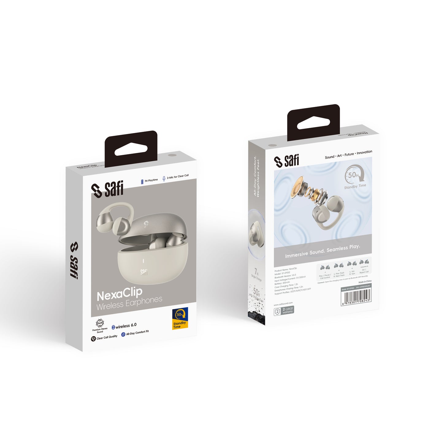 SAFI NexaClip Bluetooth 6.0  Earclip TWS Earphones
