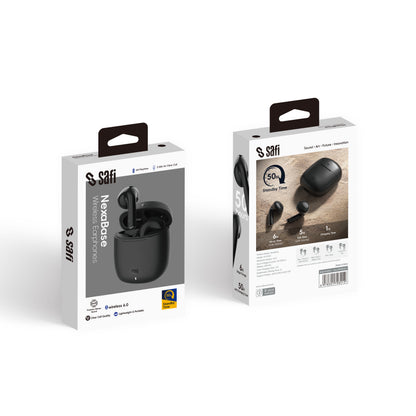SAFI NexaBase Bluetooth 6.0 Semi-in-ear TWS Earphones Black