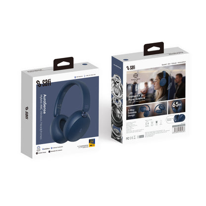 SAFI AuraSense Hybrid Active Noise Cancelling Over-Ear Wireless Headphones