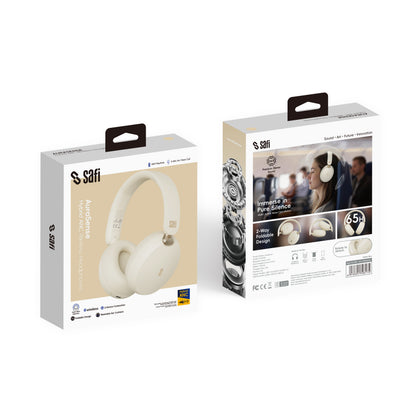 SAFI AuraSense Hybrid Active Noise Cancelling Over-Ear Wireless Headphones
