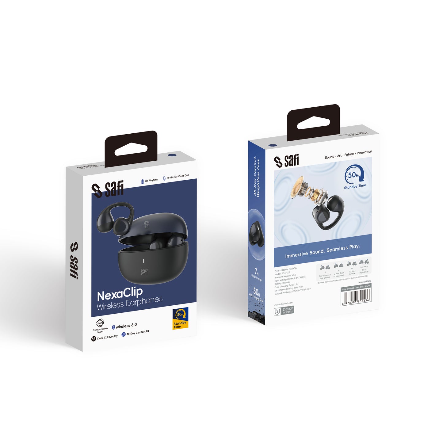 SAFI NexaClip Bluetooth 6.0  Earclip TWS Earphones