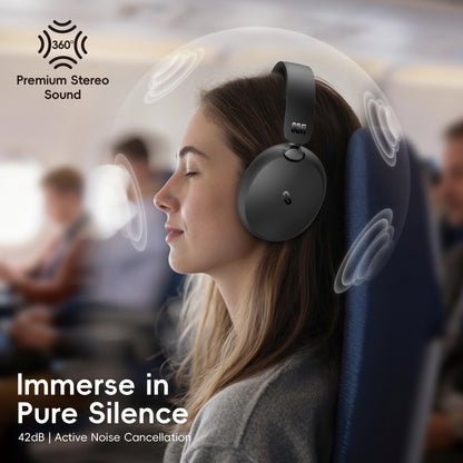 SAFI AuraSense Hybrid Active Noise Cancelling Over-Ear Wireless Headphones