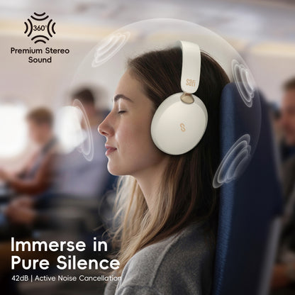SAFI AuraSense Hybrid Active Noise Cancelling Over-Ear Wireless Headphones
