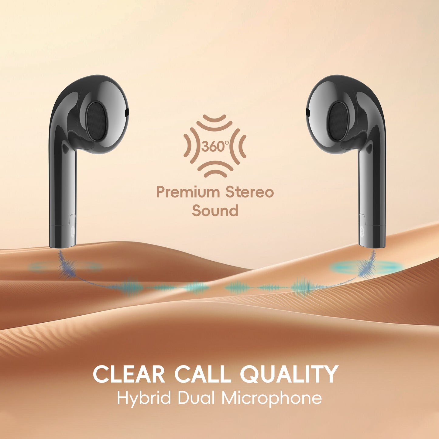 SAFI NexaSlide Bluetooth 6.0 Sliding Semi-in-ear TWS Earphones